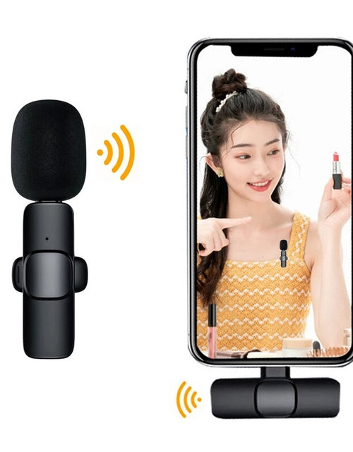 Load image into Gallery viewer, Hight Quality Wireless Lavalier Microphone Portable Audio Video Recording Mic for Iphone Android Live Game Mobile Phone Camera
