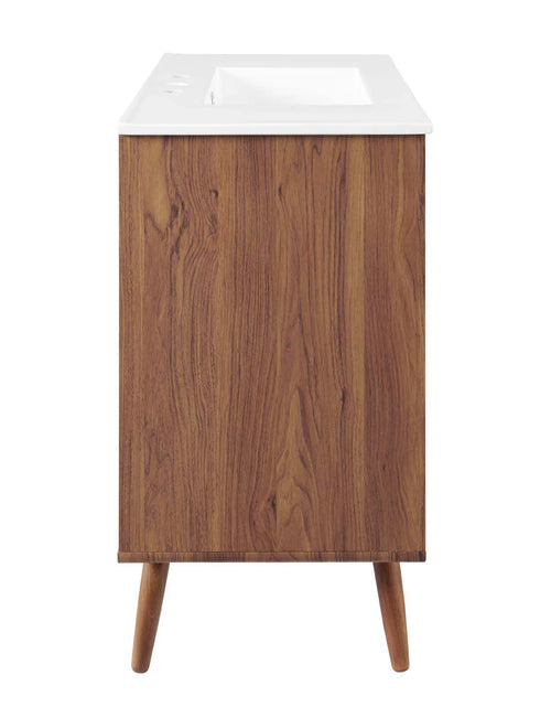 Load image into Gallery viewer, Transmit 36&quot; Bathroom Vanity in Walnut White
