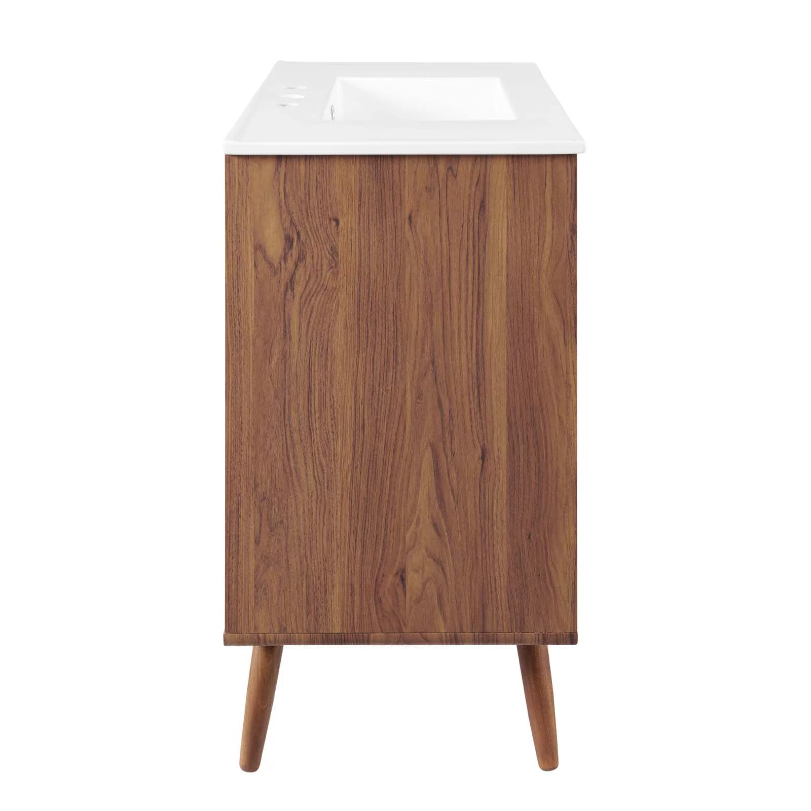 Transmit 36" Bathroom Vanity in Walnut White