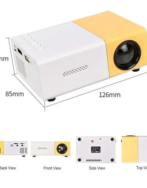 Load image into Gallery viewer, YG300 Micro Portable LED Outdoor Mini HD 1080P Mobile Projector Kids Projector Ultra Clear Projector, Mini Portable Projector
