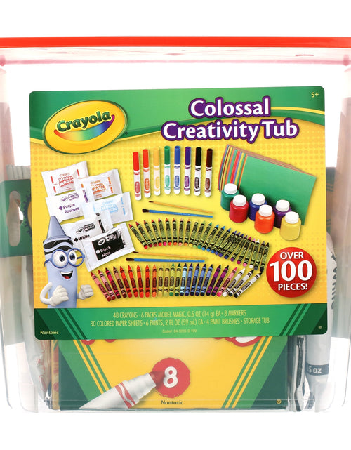 Load image into Gallery viewer, Creativity Tub, Art Set, 102 Pcs, Craft Supplies, Art Toys for Kids, Beginner Unisex Child
