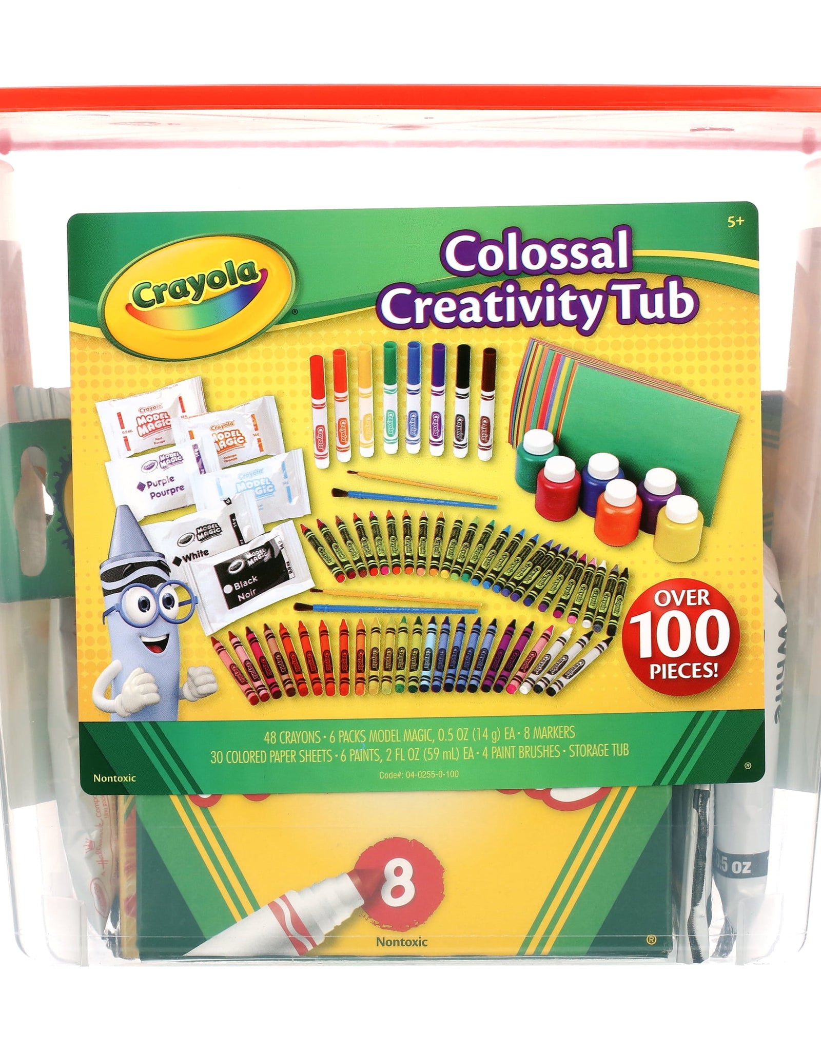 Creativity Tub, Art Set, 102 Pcs, Craft Supplies, Art Toys for Kids, Beginner Unisex Child