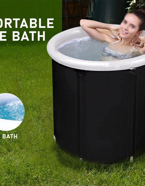 Load image into Gallery viewer, Portable Ice Bath Tub for Athletes Cold Water Therapy Hot Tub Folding Bathtub White/Black Cover Send by Random
