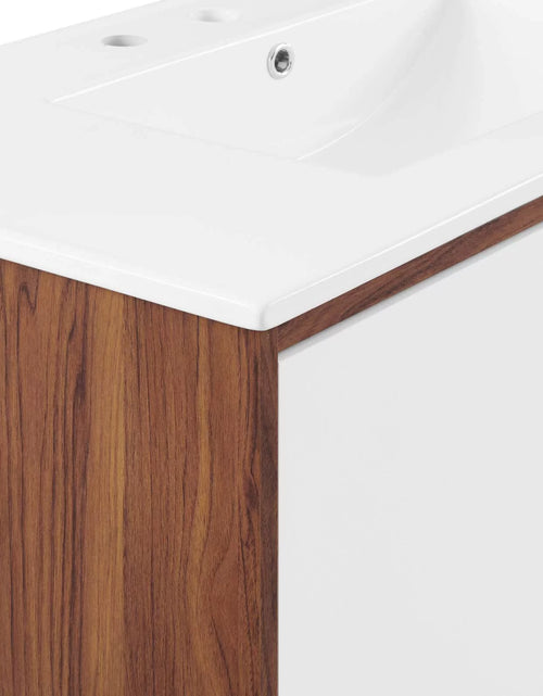 Load image into Gallery viewer, Transmit 36&quot; Bathroom Vanity in Walnut White
