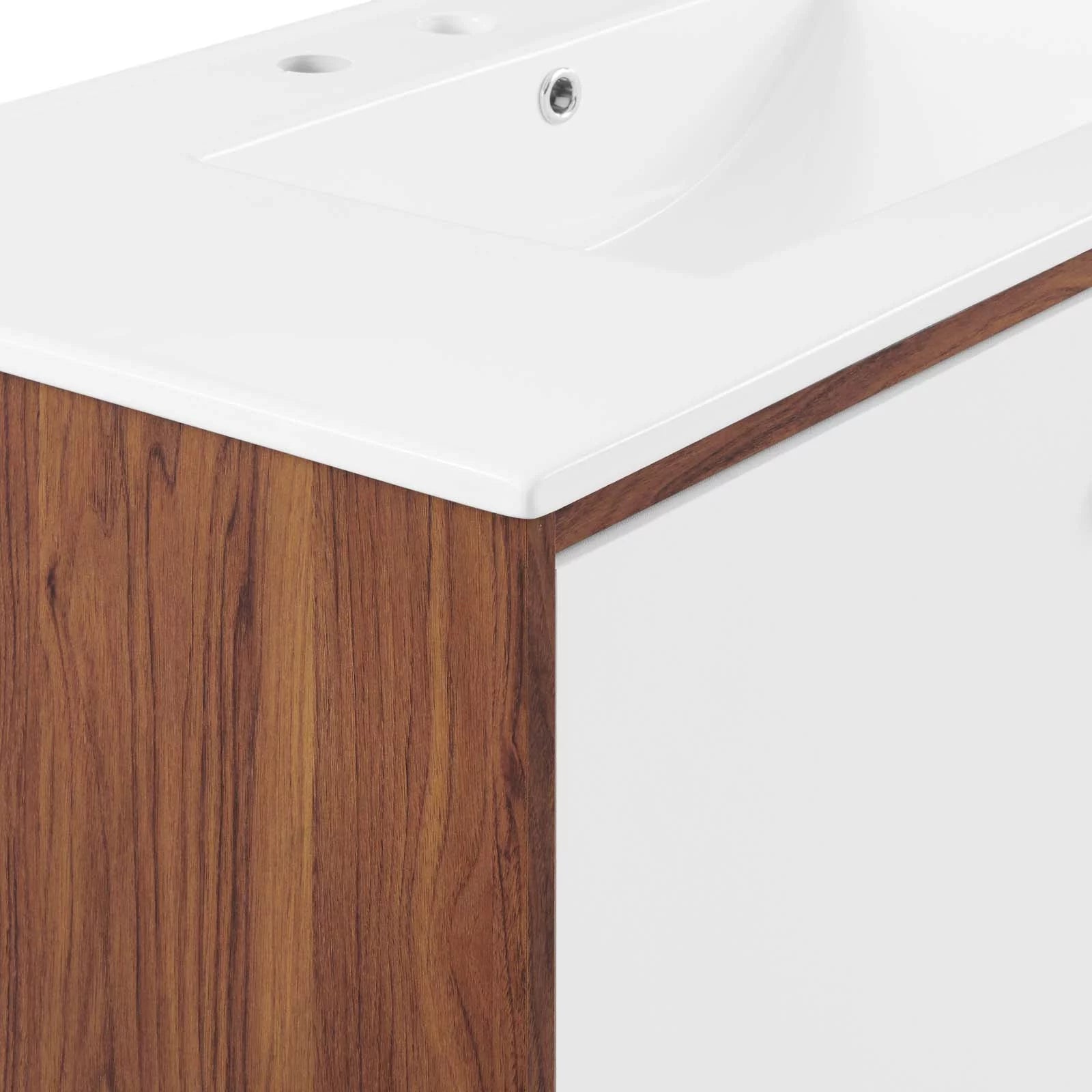 Transmit 36" Bathroom Vanity in Walnut White