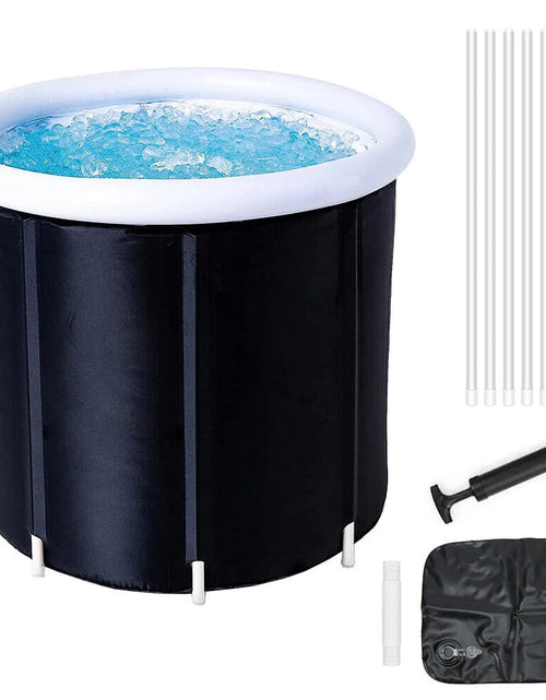 Load image into Gallery viewer, Portable Ice Bath Tub for Athletes Cold Water Therapy Hot Tub Folding Bathtub White/Black Cover Send by Random
