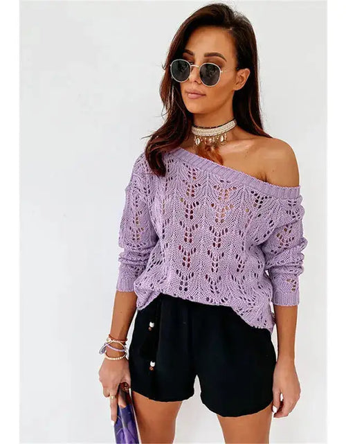 Load image into Gallery viewer, Casual Solid Color Sweater Women
