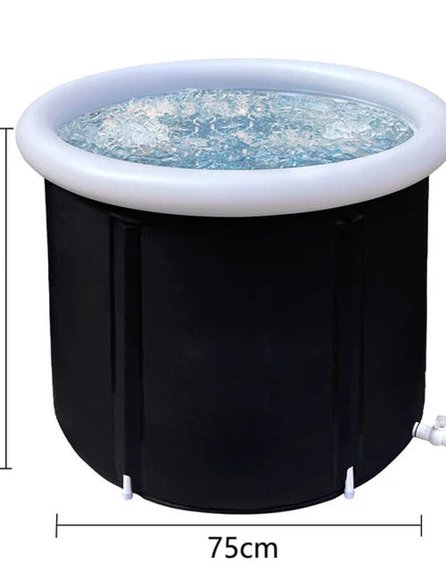 Load image into Gallery viewer, Portable Ice Bath Tub for Athletes Cold Water Therapy Hot Tub Folding Bathtub White/Black Cover Send by Random
