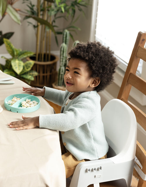 Load image into Gallery viewer, Deluxe Learn-To-Dine Feeding Seat, for Ages 6 Months - 3 Years - Orange &amp; Teal
