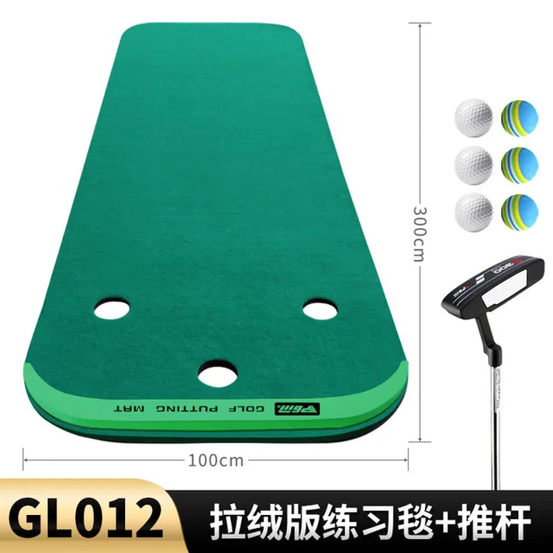 Golf Indoor Putter Exercise Putting Greens Trainer Practice Mats 96X300Cm Office Home GL012 Wholesale