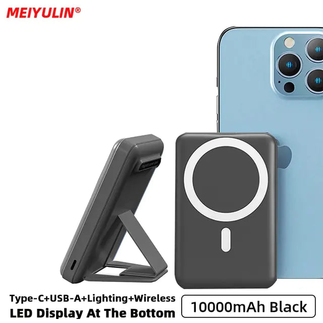 10000mAh Magnetic Power Bank With Foldable Stand