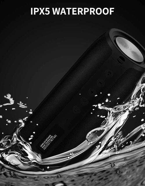 Load image into Gallery viewer, Waterproof Bluetooth Speaker, Portable Outdoor Wireless Speaker with Loud Stereo Sound, 30H Playtime,Black
