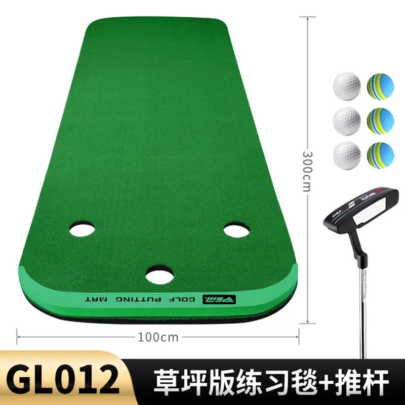 Golf Indoor Putter Exercise Putting Greens Trainer Practice Mats 96X300Cm Office Home GL012 Wholesale