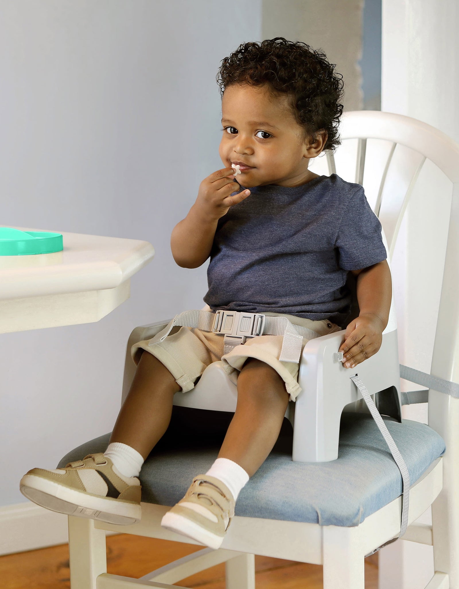 Deluxe Learn-To-Dine Feeding Seat, for Ages 6 Months - 3 Years - Orange & Teal