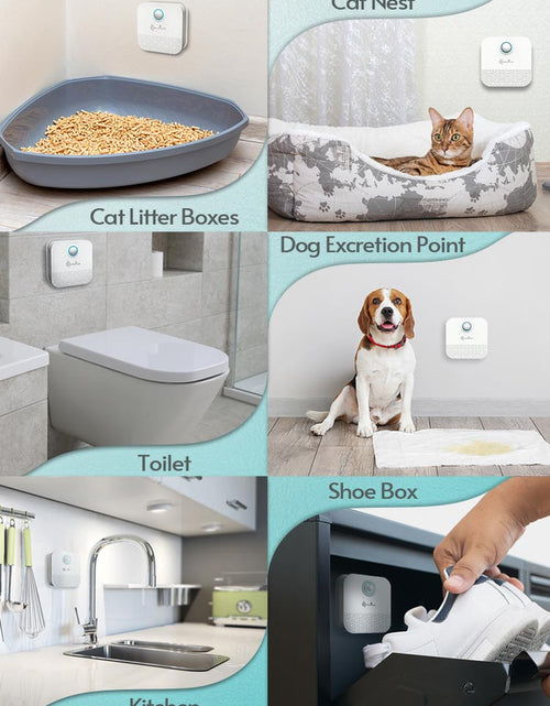 Load image into Gallery viewer, Downypaws 4000Mah Smart Cat Odor Purifier for Cat Litter Box Deodorizer Pet Toilet Air Purifier Dog Cat Litter Deodorant
