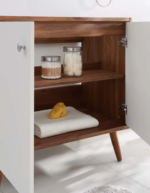 Load image into Gallery viewer, Transmit 36&quot; Bathroom Vanity in Walnut White
