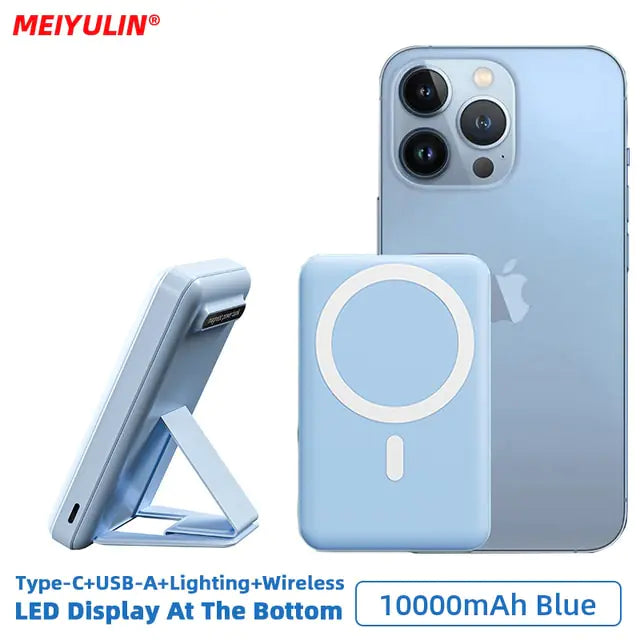 10000mAh Magnetic Power Bank With Foldable Stand