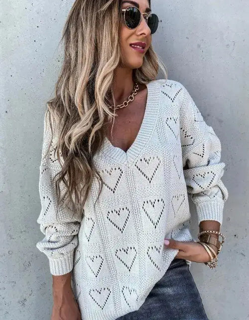 Load image into Gallery viewer, Casual Solid Color Sweater Women
