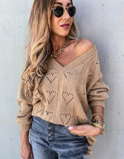 Load image into Gallery viewer, Casual Solid Color Sweater Women
