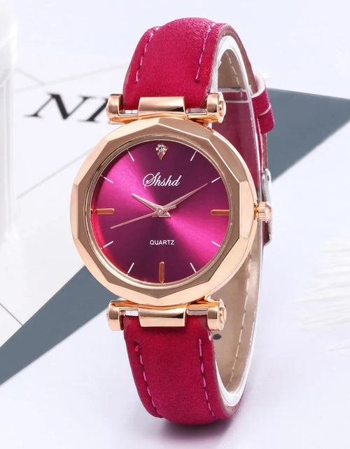 Load image into Gallery viewer, Fashion Women Leather Casual Watch
