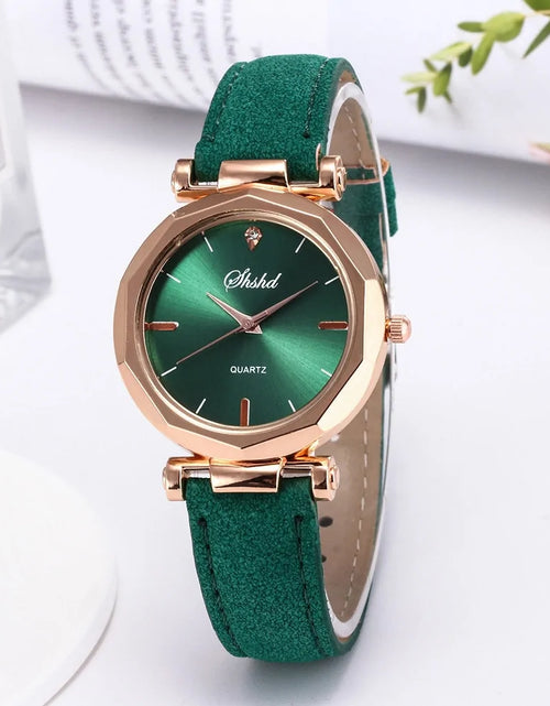 Load image into Gallery viewer, Fashion Women Leather Casual Watch
