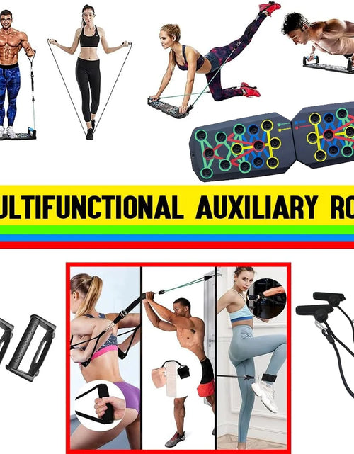 Load image into Gallery viewer, Portable Multifunctional Push-up Board Set With Handles Foldable Fitness Equipment For Chest Abdomen Arms And Back Training
