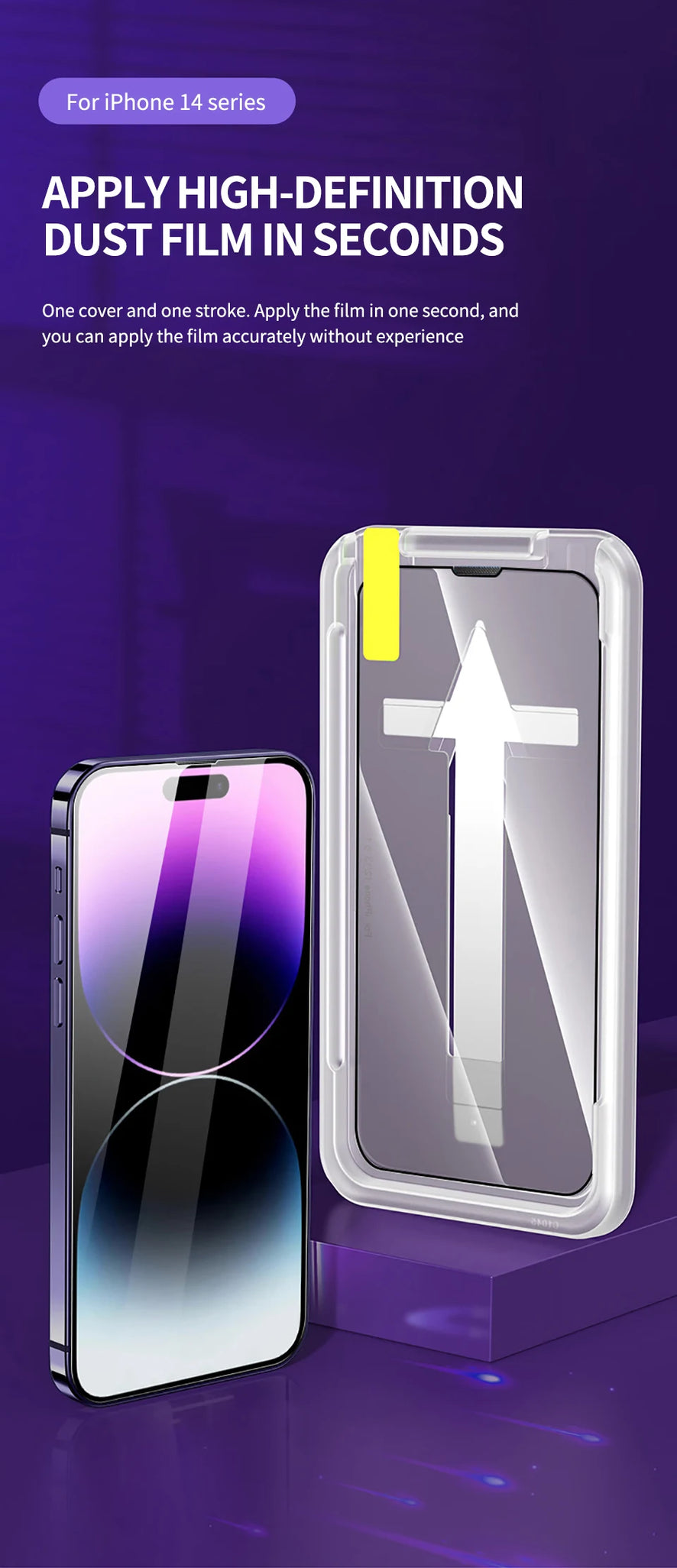 1-2Pc 8K High End Tempered Glass For iPhone 15 14 13 12 11 Pro Max XS MAX 15 Plus Screen Protector With Alignment Mounting Cover