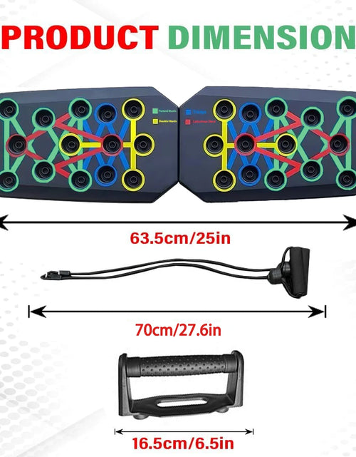 Load image into Gallery viewer, Portable Multifunctional Push-up Board Set With Handles Foldable Fitness Equipment For Chest Abdomen Arms And Back Training
