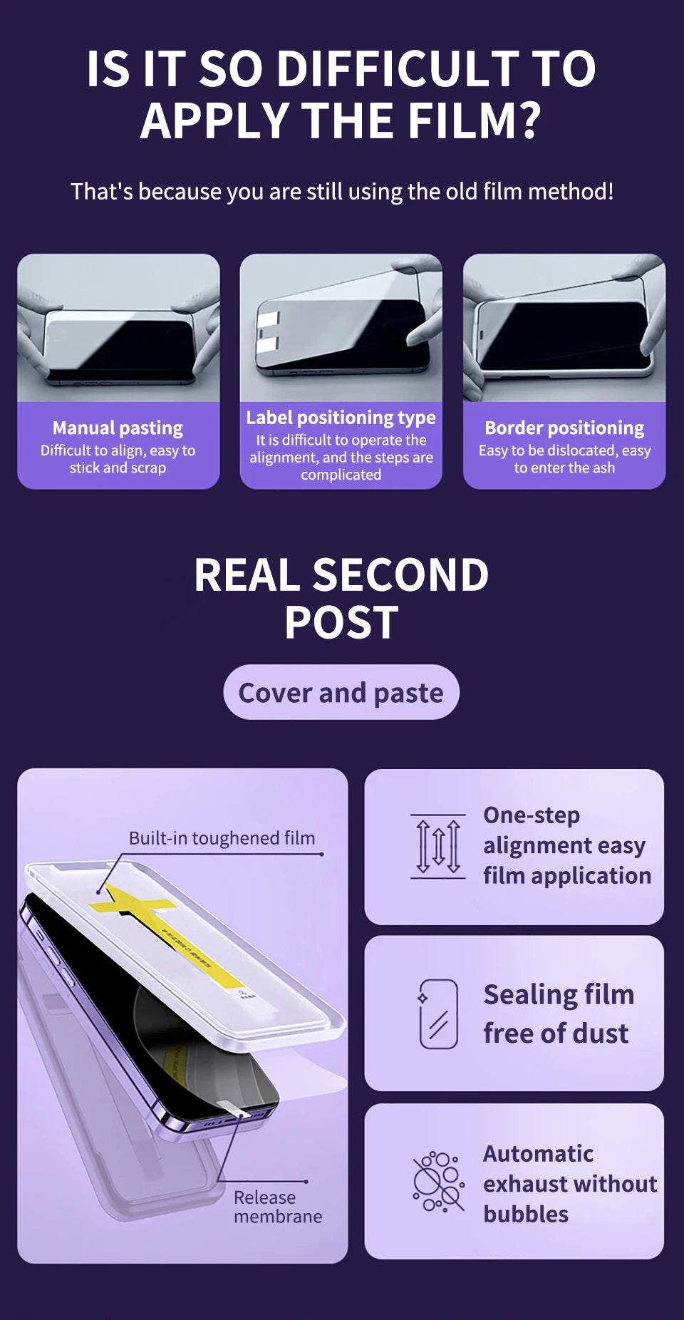 1-2Pc 8K High End Tempered Glass For iPhone 15 14 13 12 11 Pro Max XS MAX 15 Plus Screen Protector With Alignment Mounting Cover