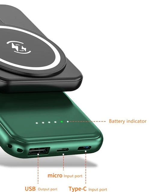 Load image into Gallery viewer, Magnetic Wireless Power Bank Phone Charger
