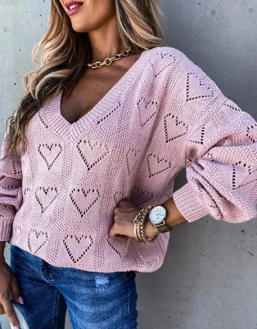 Load image into Gallery viewer, Casual Solid Color Sweater Women
