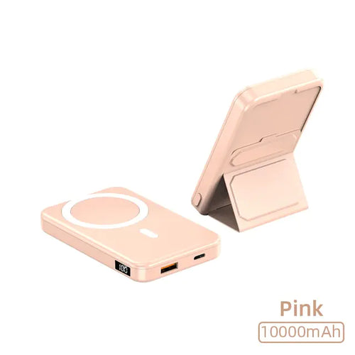 Load image into Gallery viewer, 10000mAh Magnetic Power Bank With Foldable Stand
