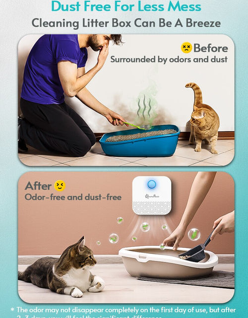 Load image into Gallery viewer, Downypaws 4000Mah Smart Cat Odor Purifier for Cat Litter Box Deodorizer Pet Toilet Air Purifier Dog Cat Litter Deodorant
