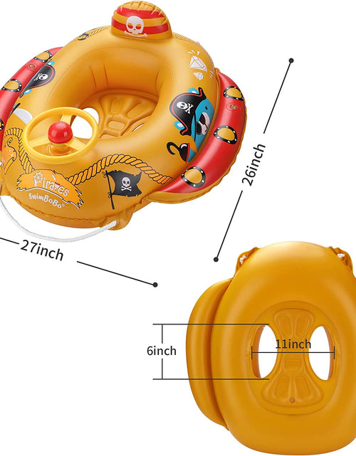 Load image into Gallery viewer, Inflatable Swim Float Seat Boat Pool Swim Ring for Toddler
