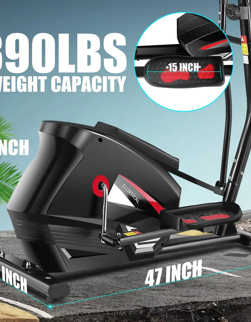 Load image into Gallery viewer, Elliptical Machine, Cross Trainer with Smart APP Connection, 10-Level Resistance, , Heart Rate Sensor, Exercise Elliptical for Home Office, 390Lbs Weight Capacity
