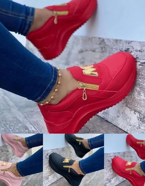 Load image into Gallery viewer, Women Casual Platform Sneakers
